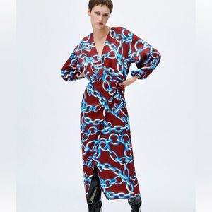 Bnwt Zara printed dress M